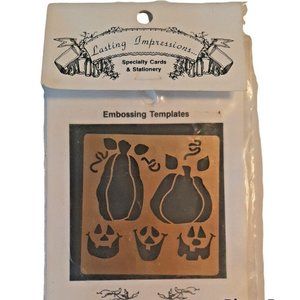 Pumpkins Lasting Impressions Embossing or Stenciling Templates Jack o Lanterns
